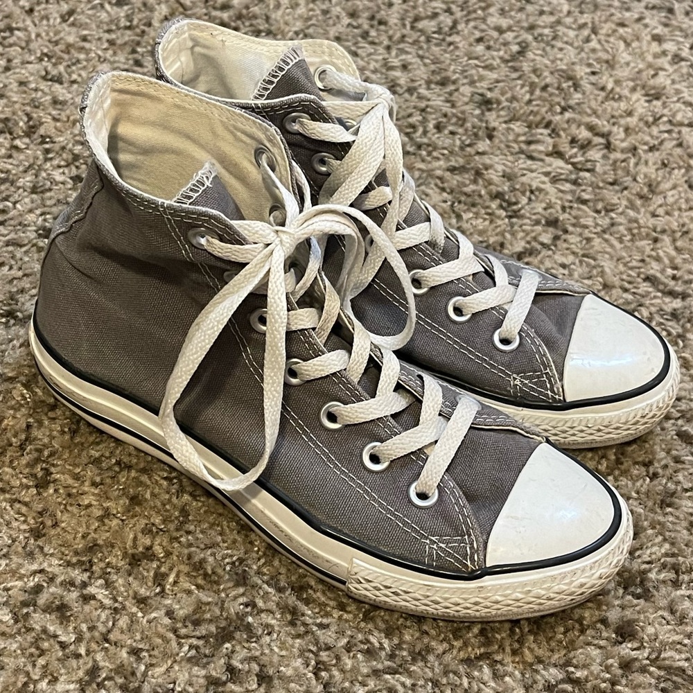 Grey Hightop Converse